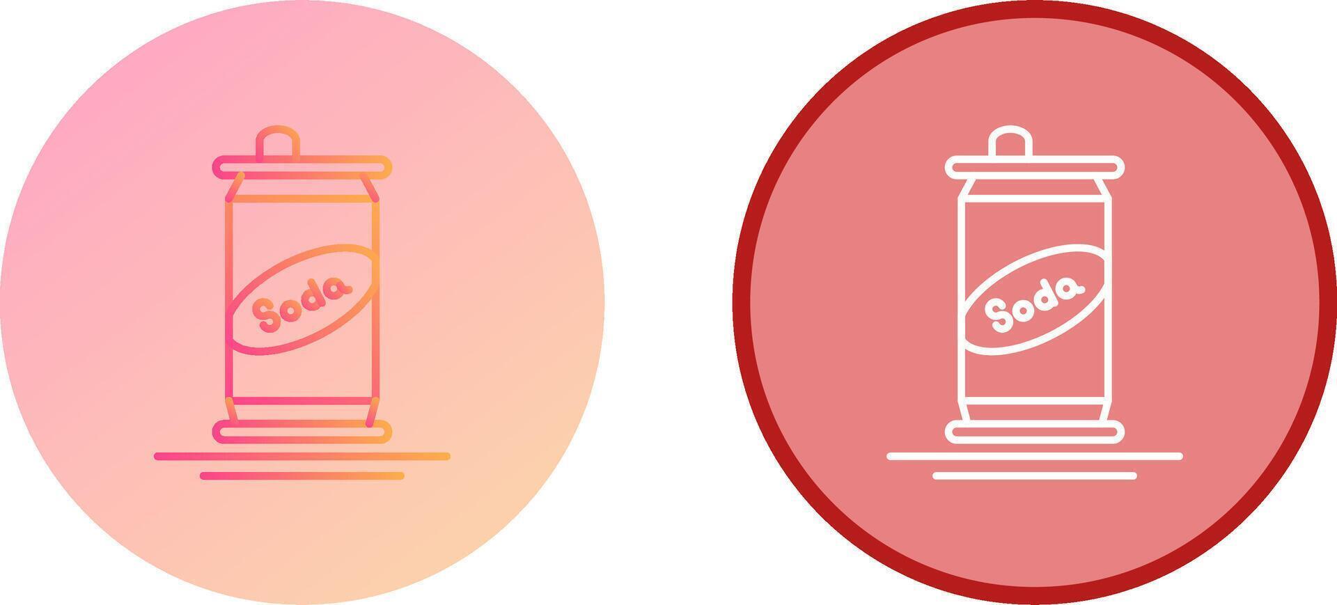 Soda Can Icon Design vector