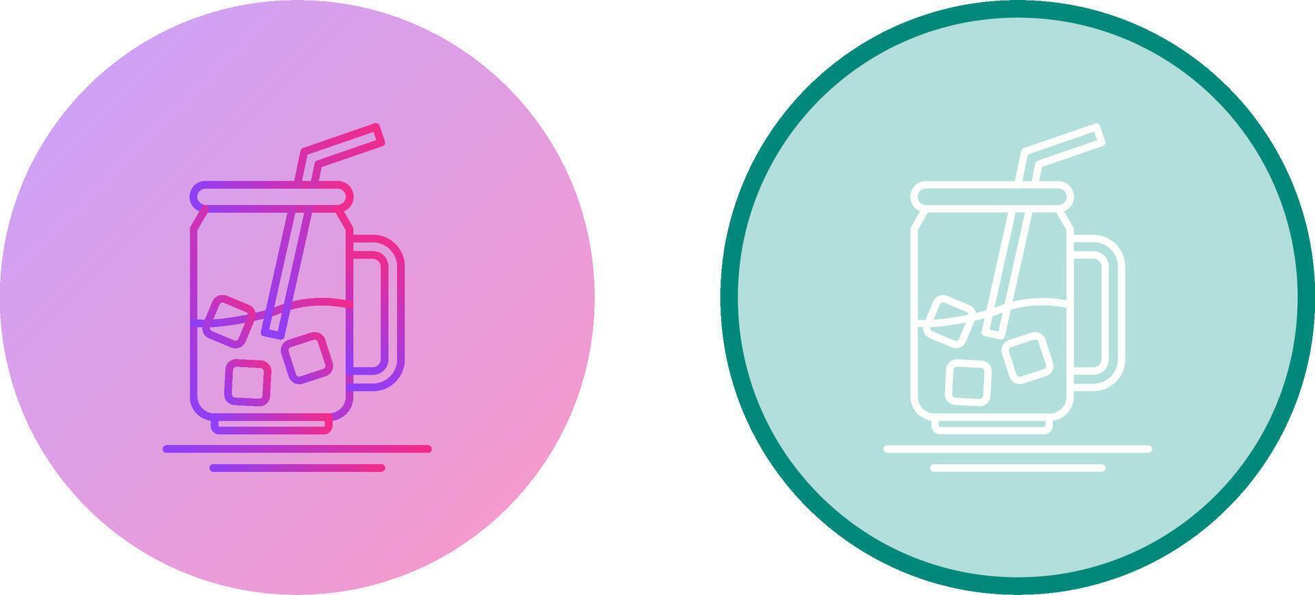 Iced Tea Icon Design vector