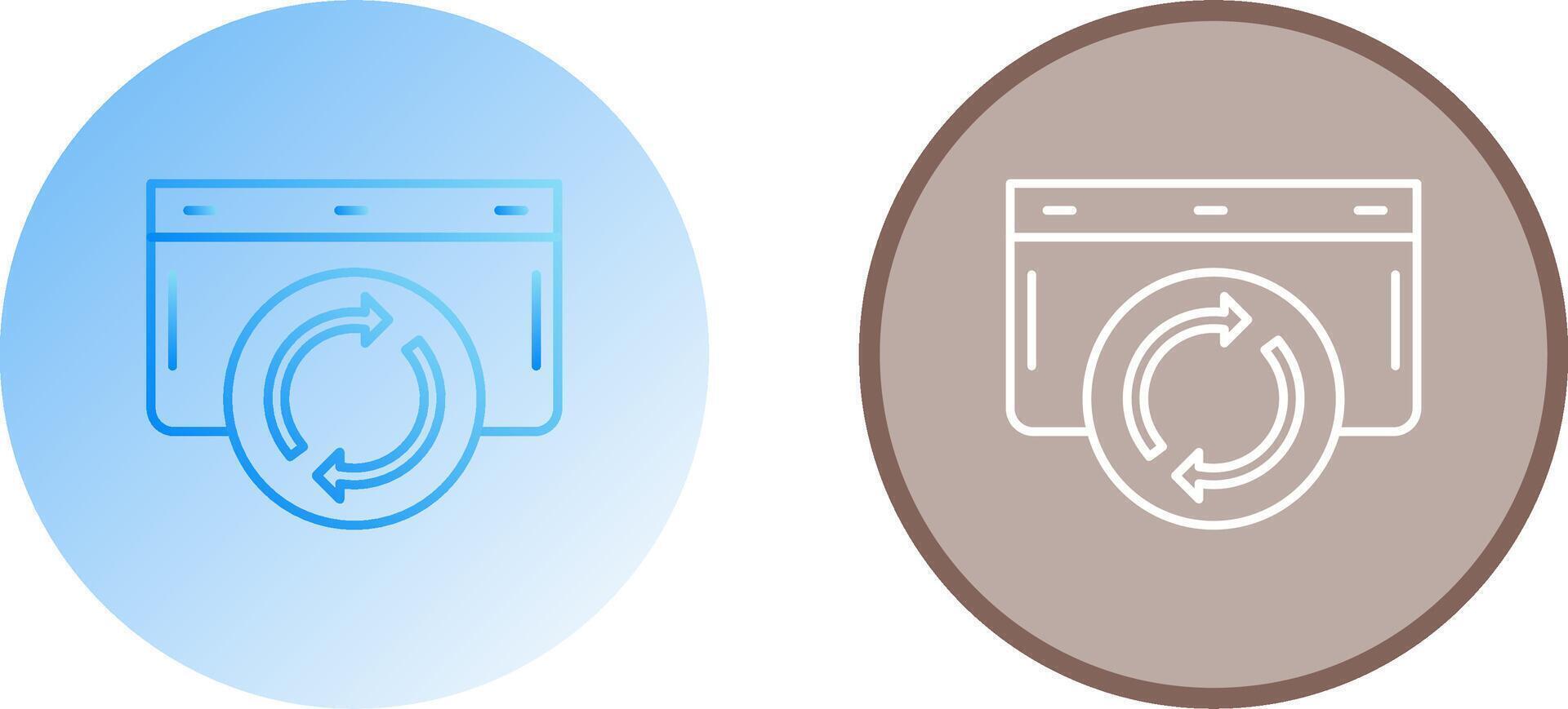 Refresh Icon Design vector