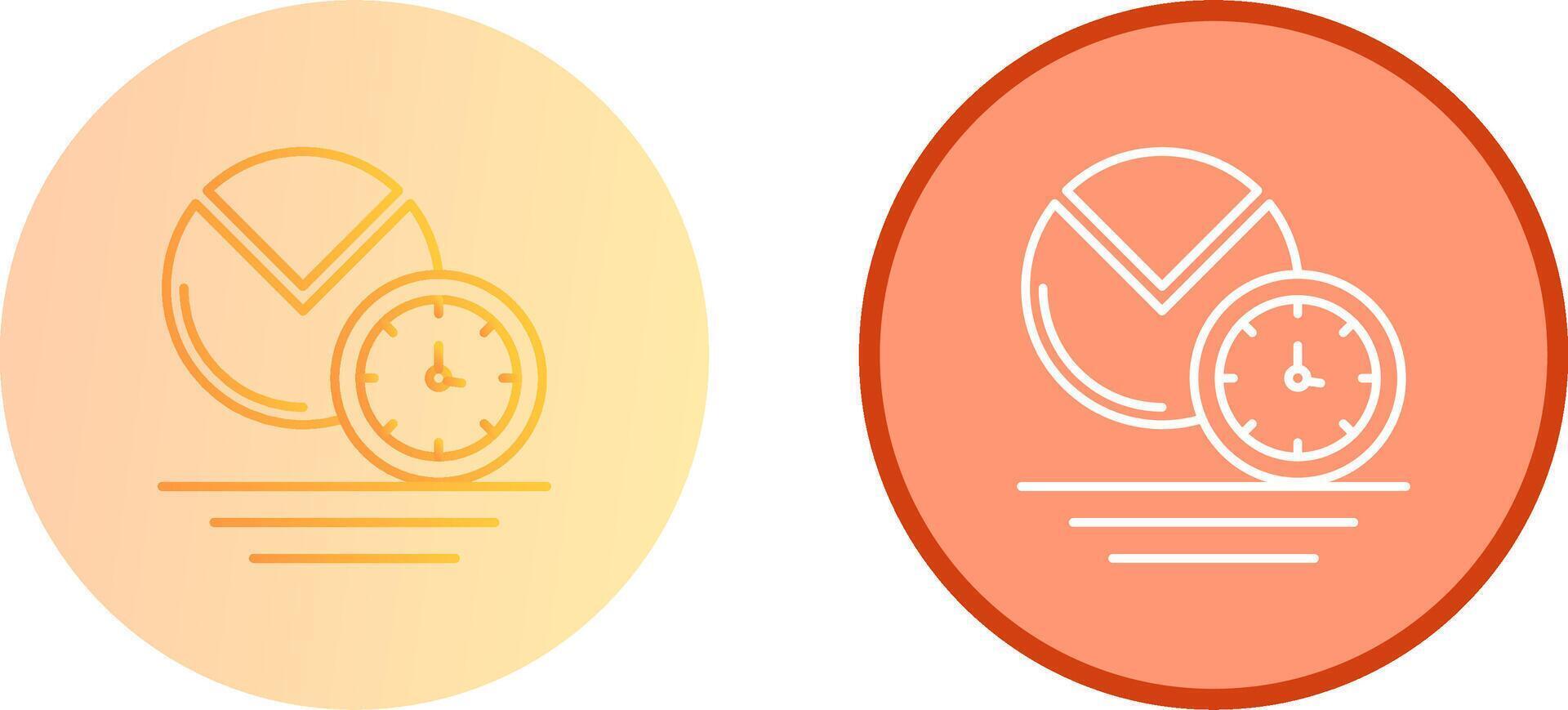Pie Chart Icon Design vector