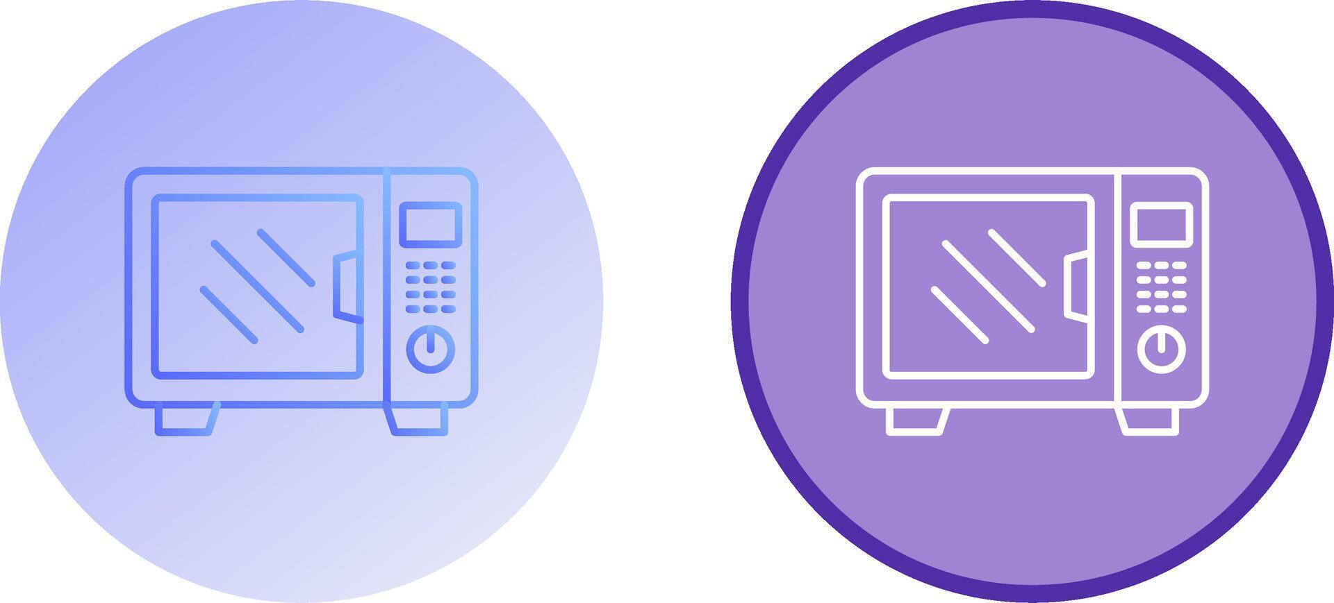 Microwave Icon Design vector