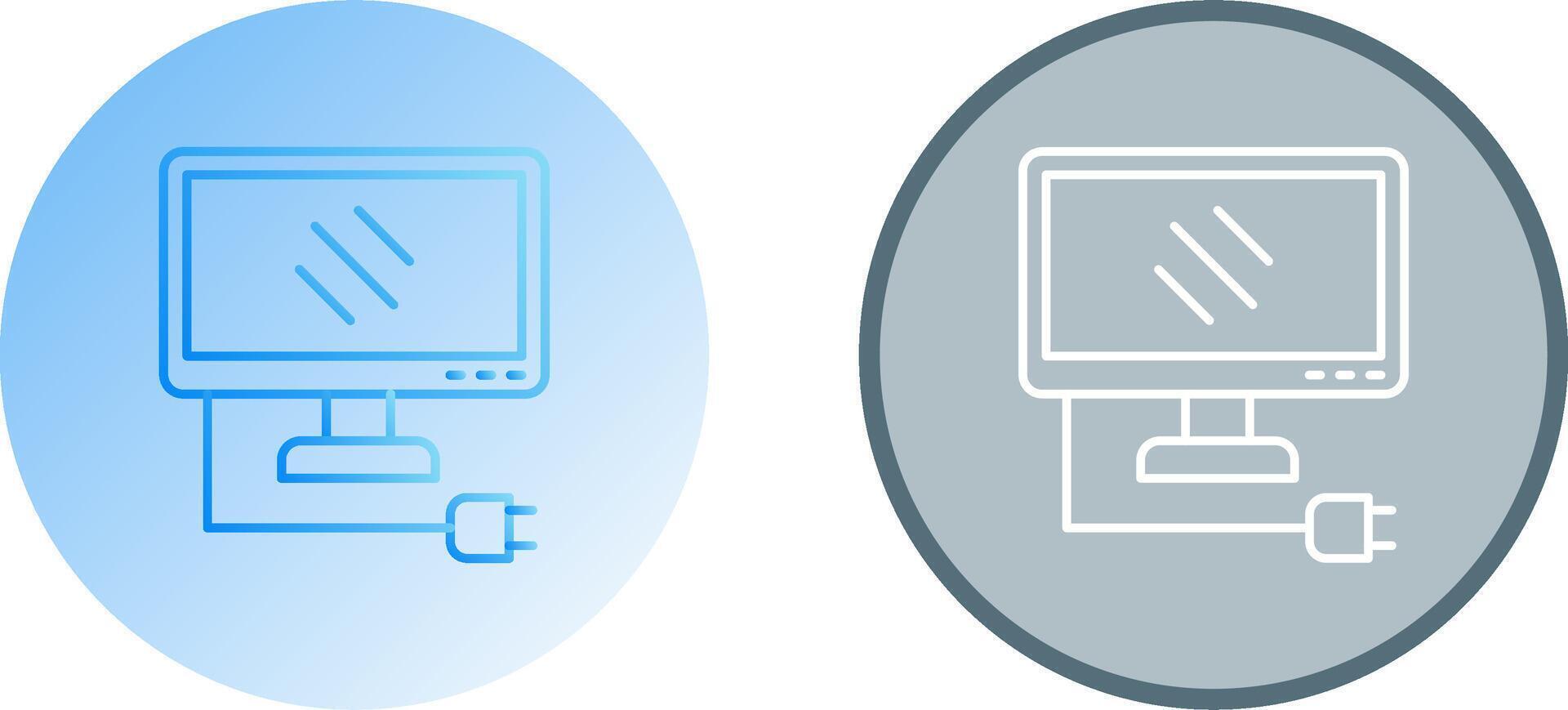 Monitor Icon Design vector