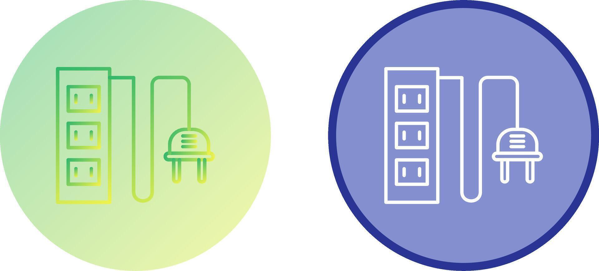 Power Socket Icon Design vector