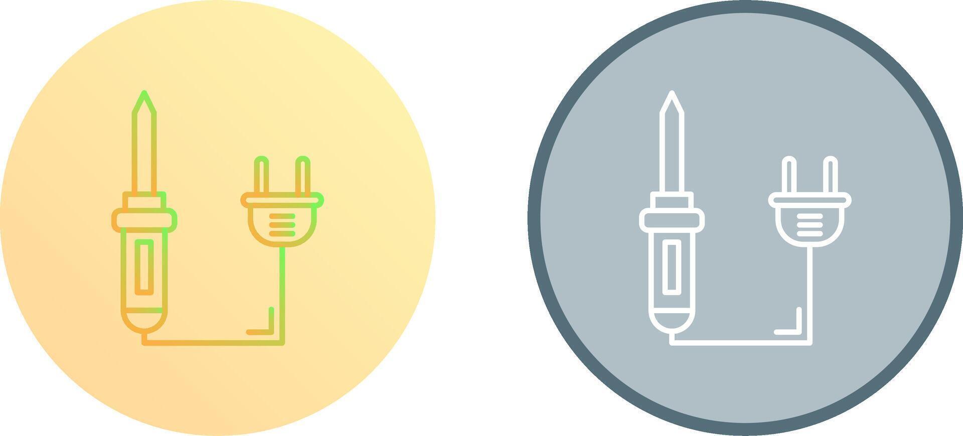 Soldering Iron Icon Design vector