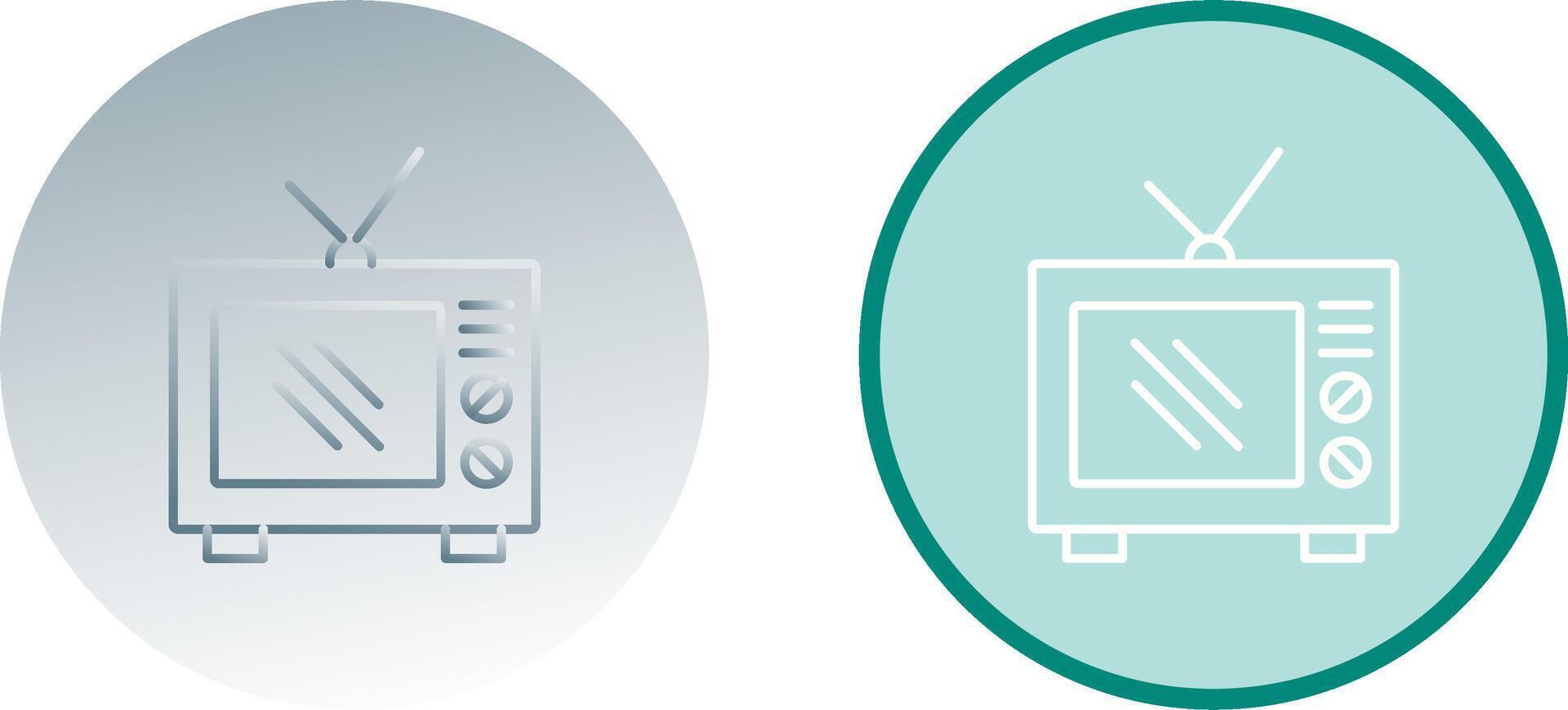 Old TV Icon Design vector