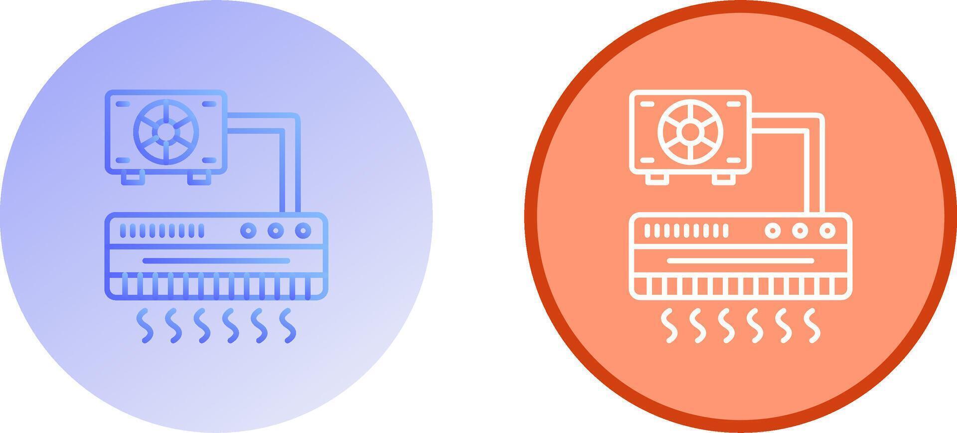 Air Conditioner Icon Design vector