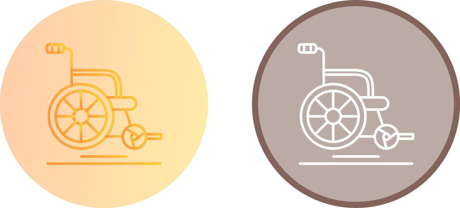 Wheel Chair Icon Design vector