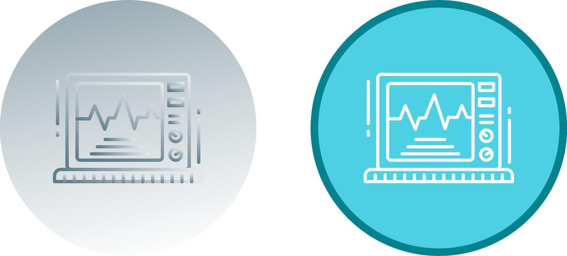 Ekg Monitor Icon Design vector