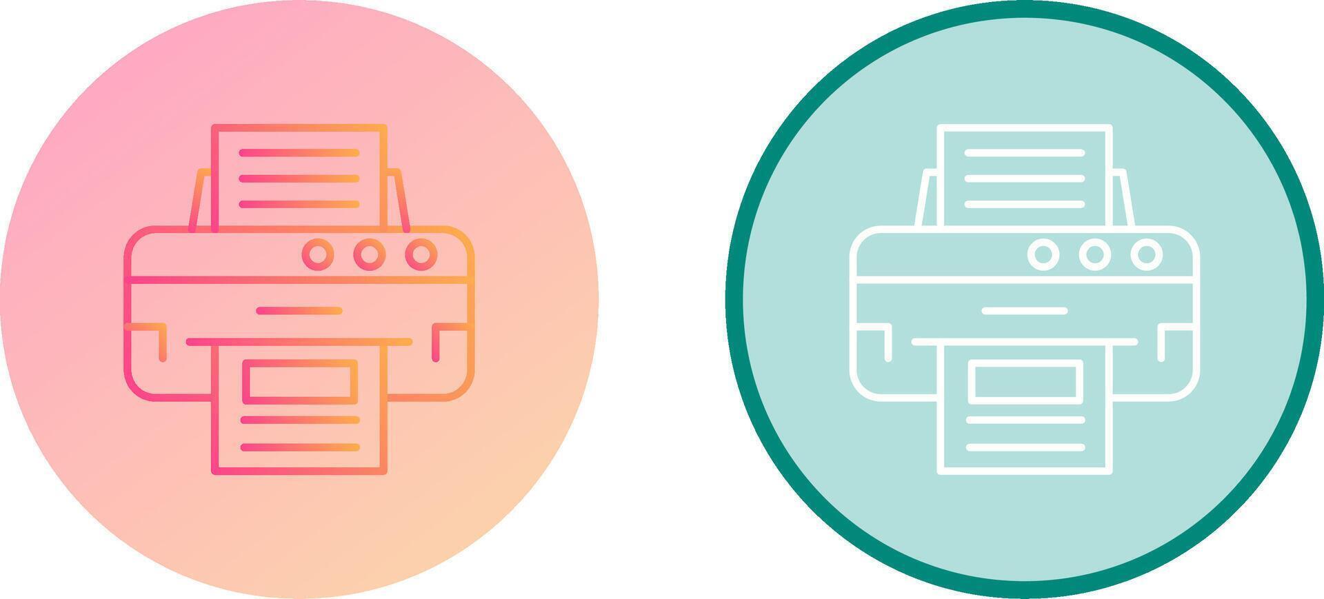 Printer Icon Design vector
