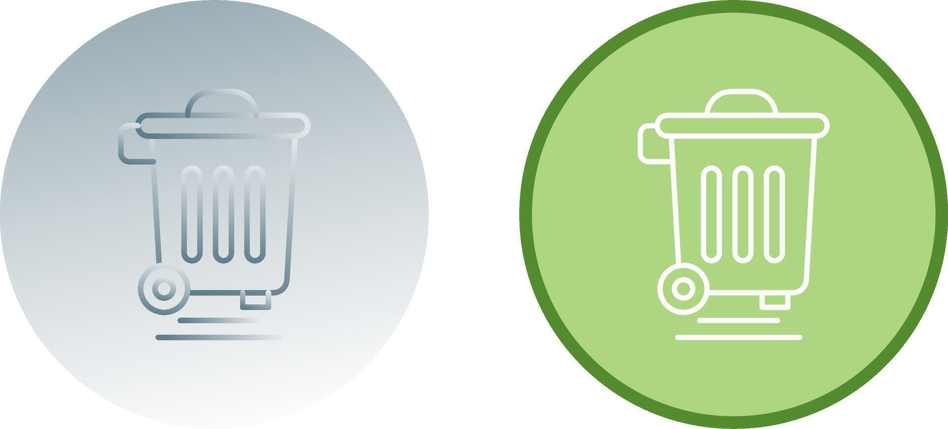 Dustbin Icon Design vector