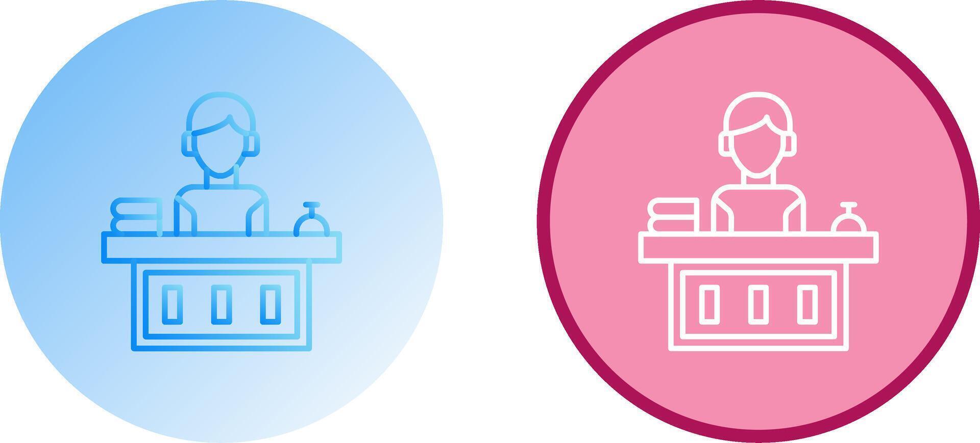 Office Reception Icon Design vector
