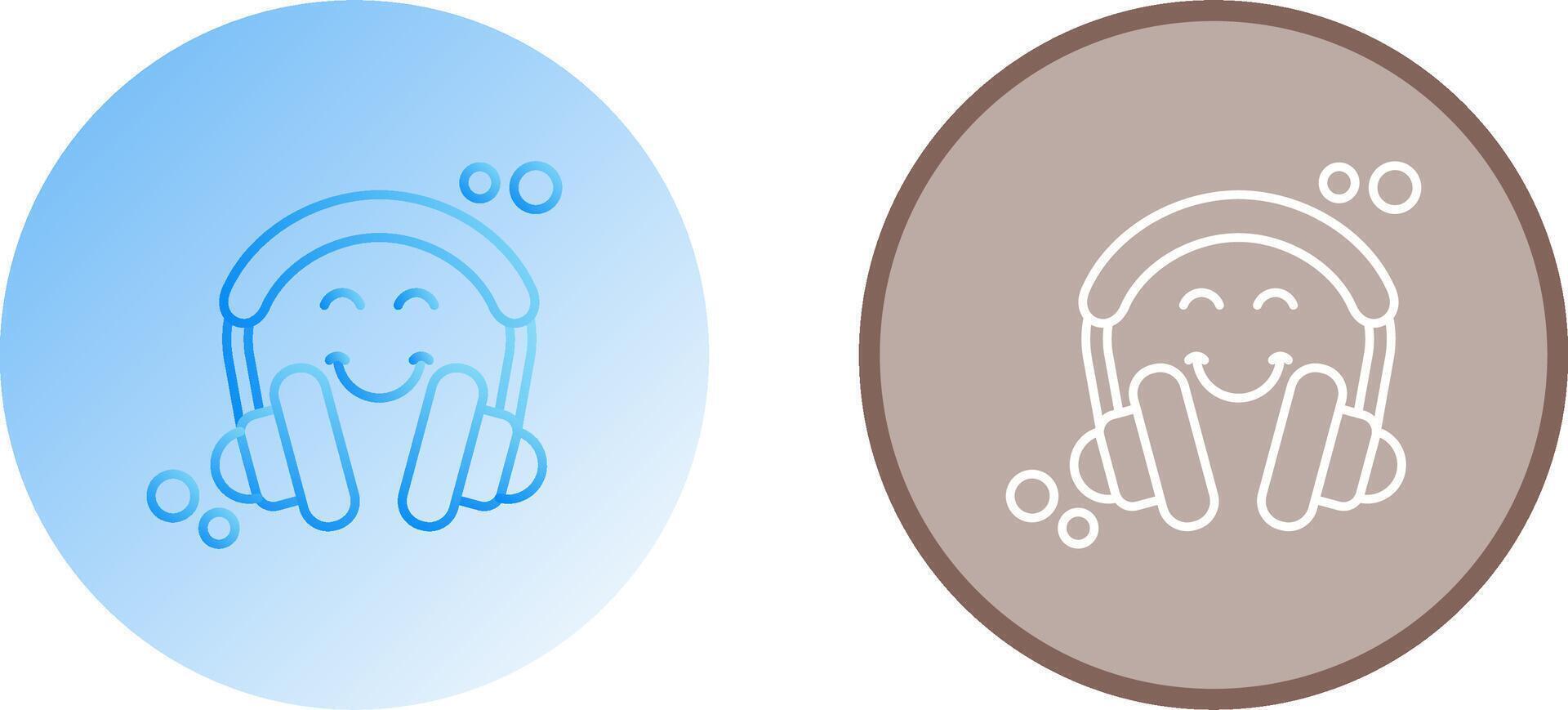 diseño de icono de auriculares vector