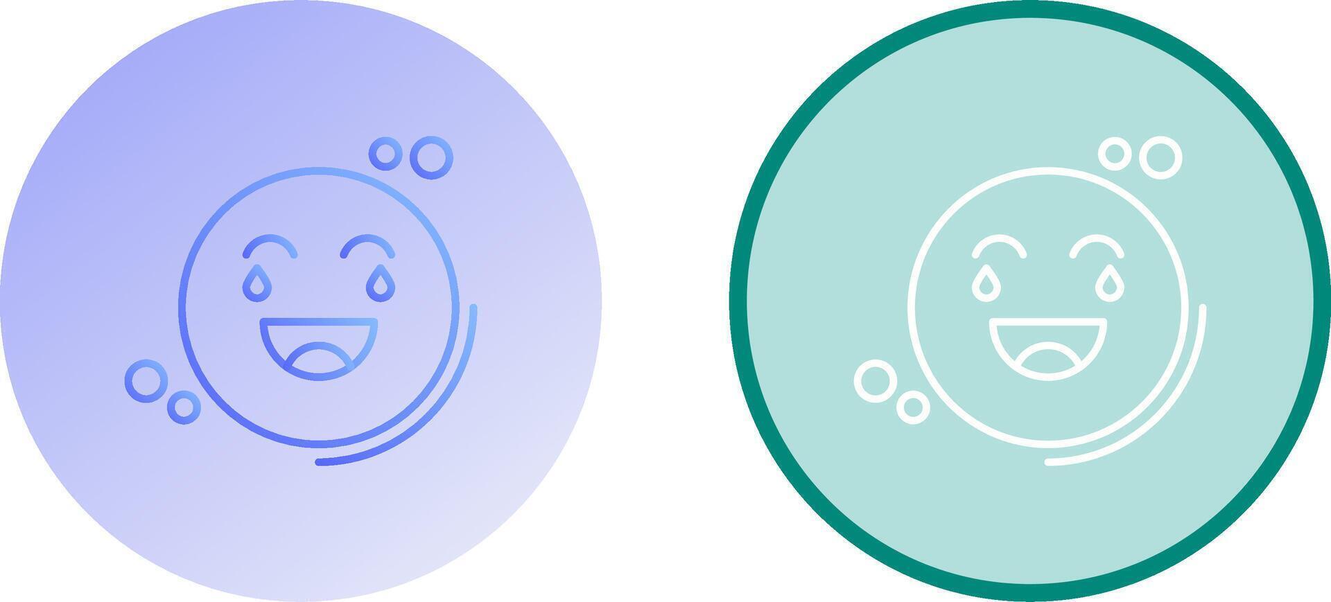 Loughing Icon Design vector