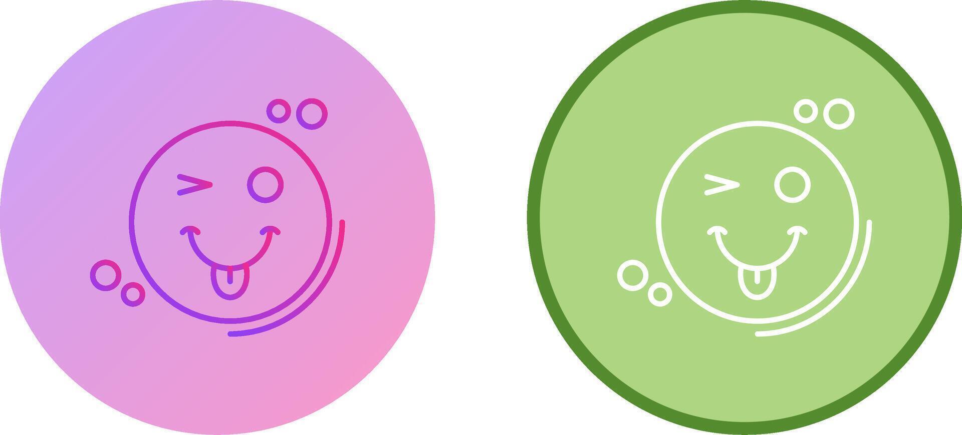 Tongue Out Icon Design vector