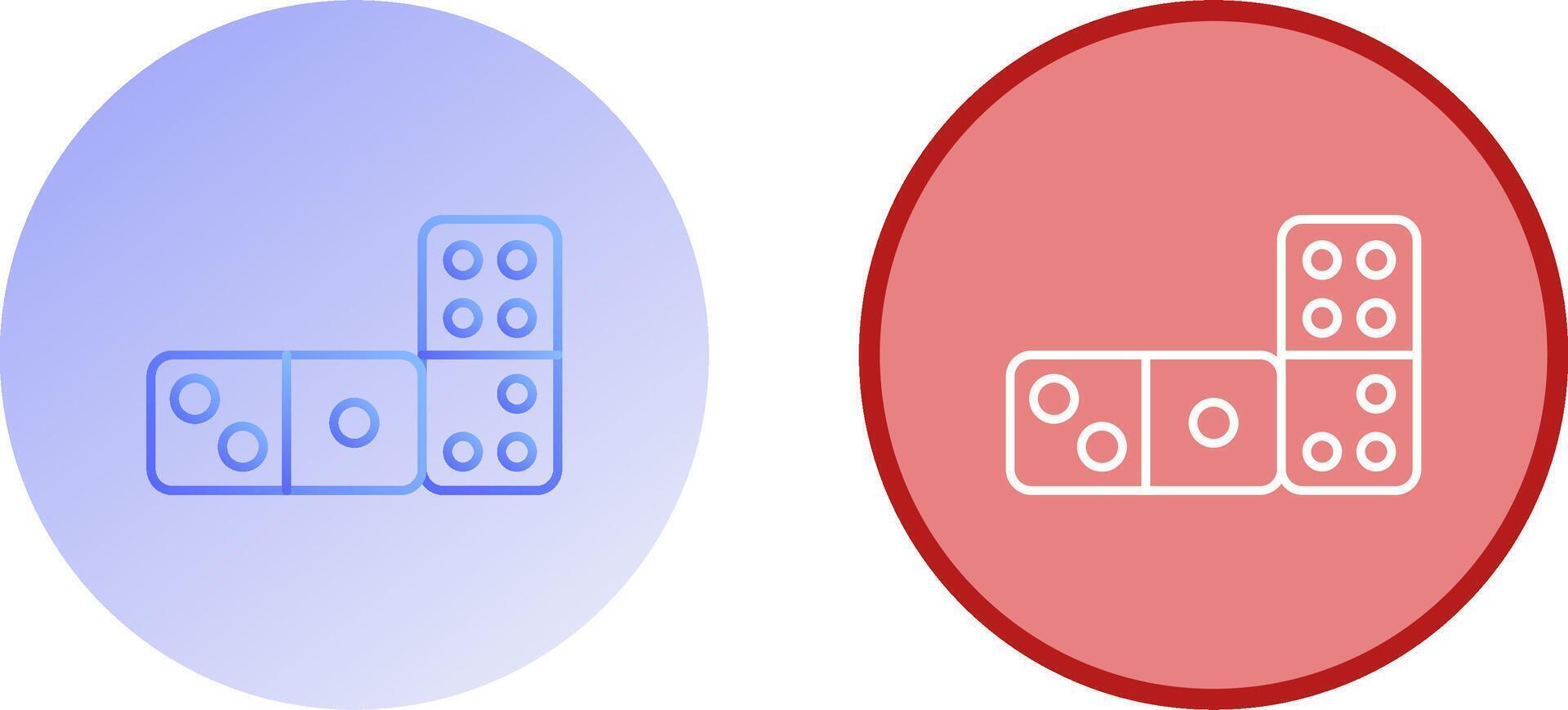 Domino Icon Design vector