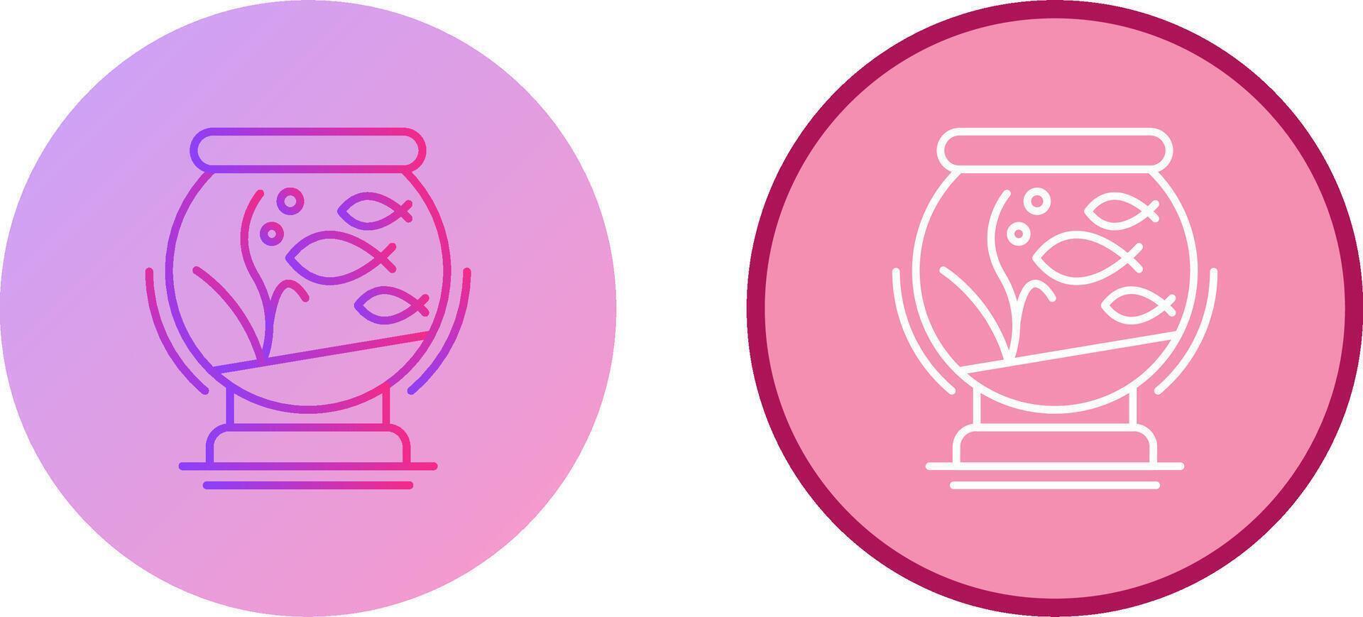 Fishbowl Icon Design vector