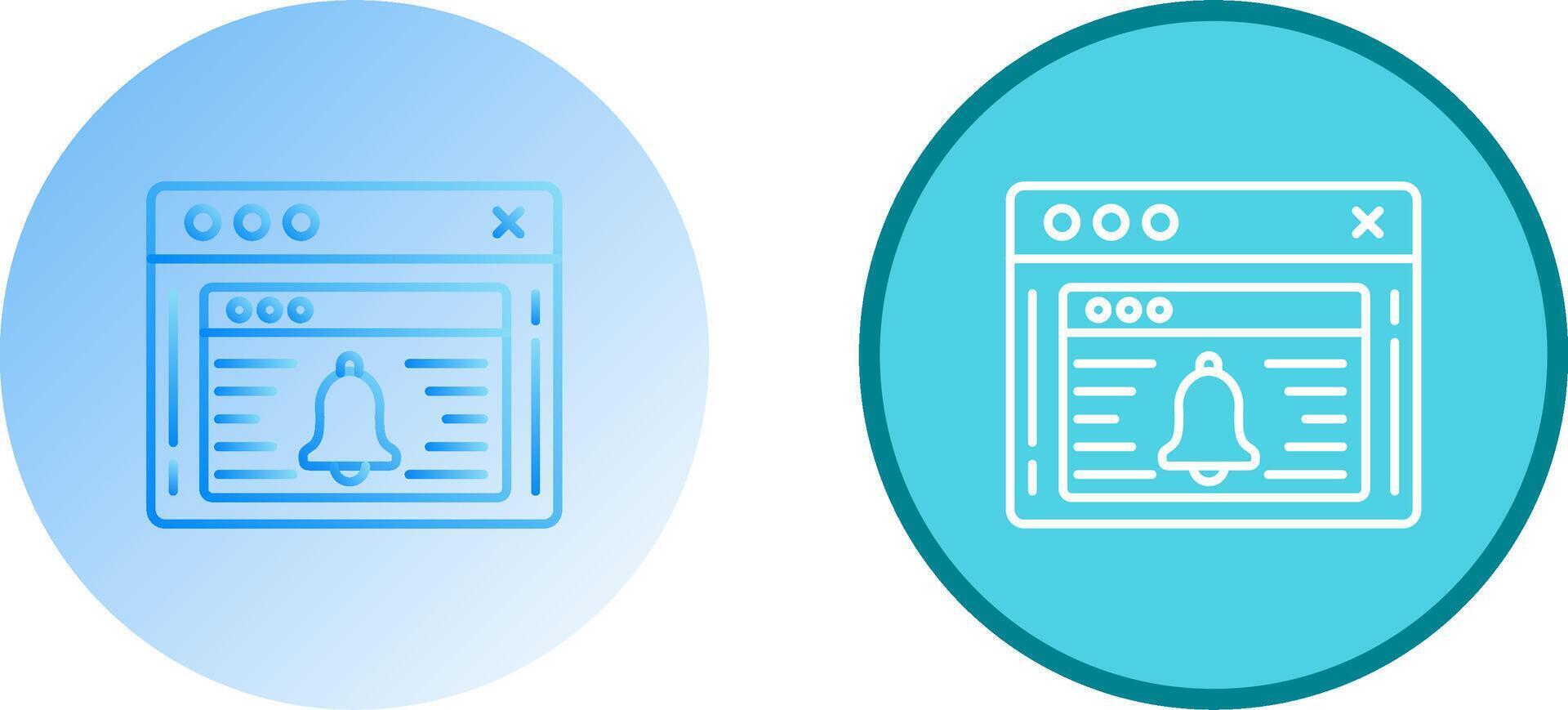 Notification Icon Design vector