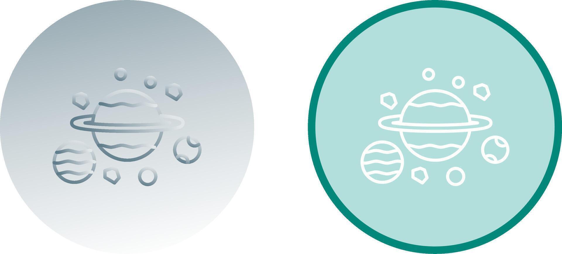 Planets Icon Design vector