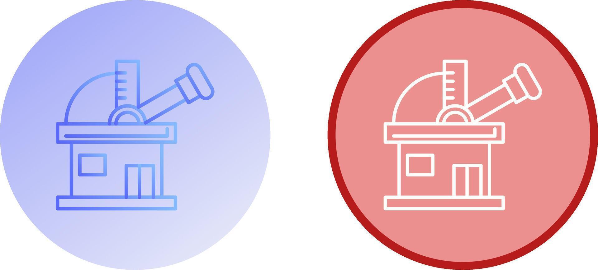 Observatory Icon Design vector