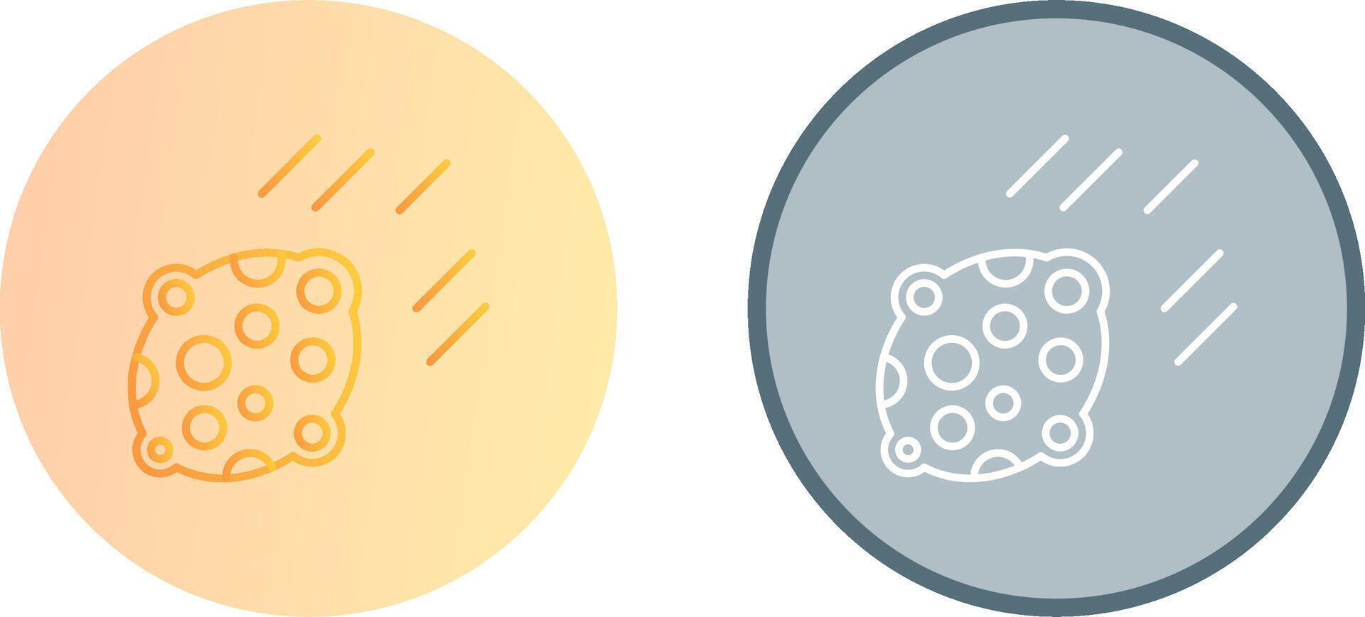 Asteroid Icon Design vector