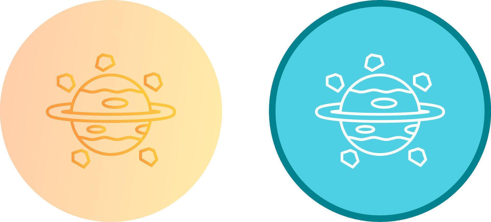 Saturn Icon Design vector