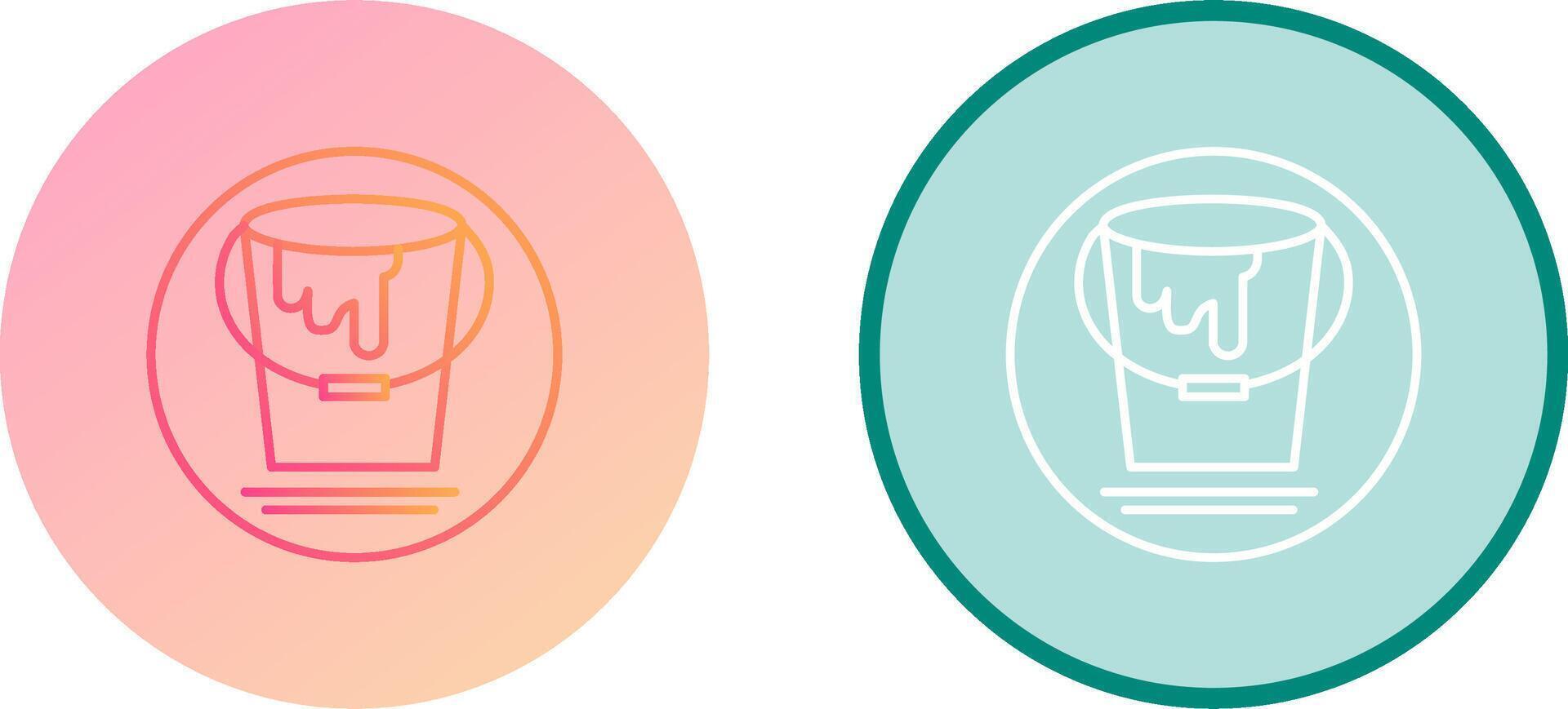 Paint Bucket Icon Design vector