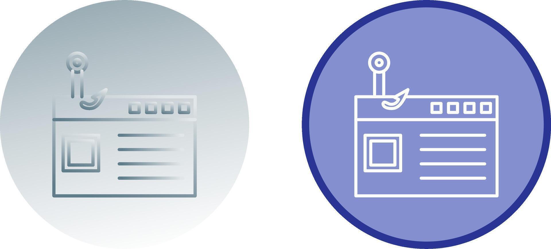 Phishing Icon Design vector
