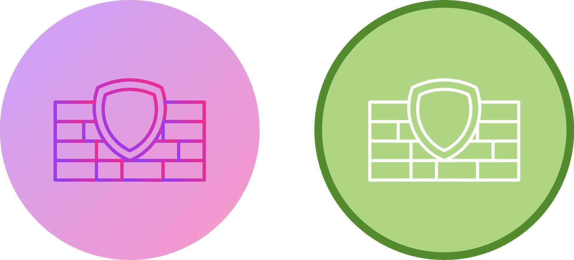 Firewall Icon Design vector