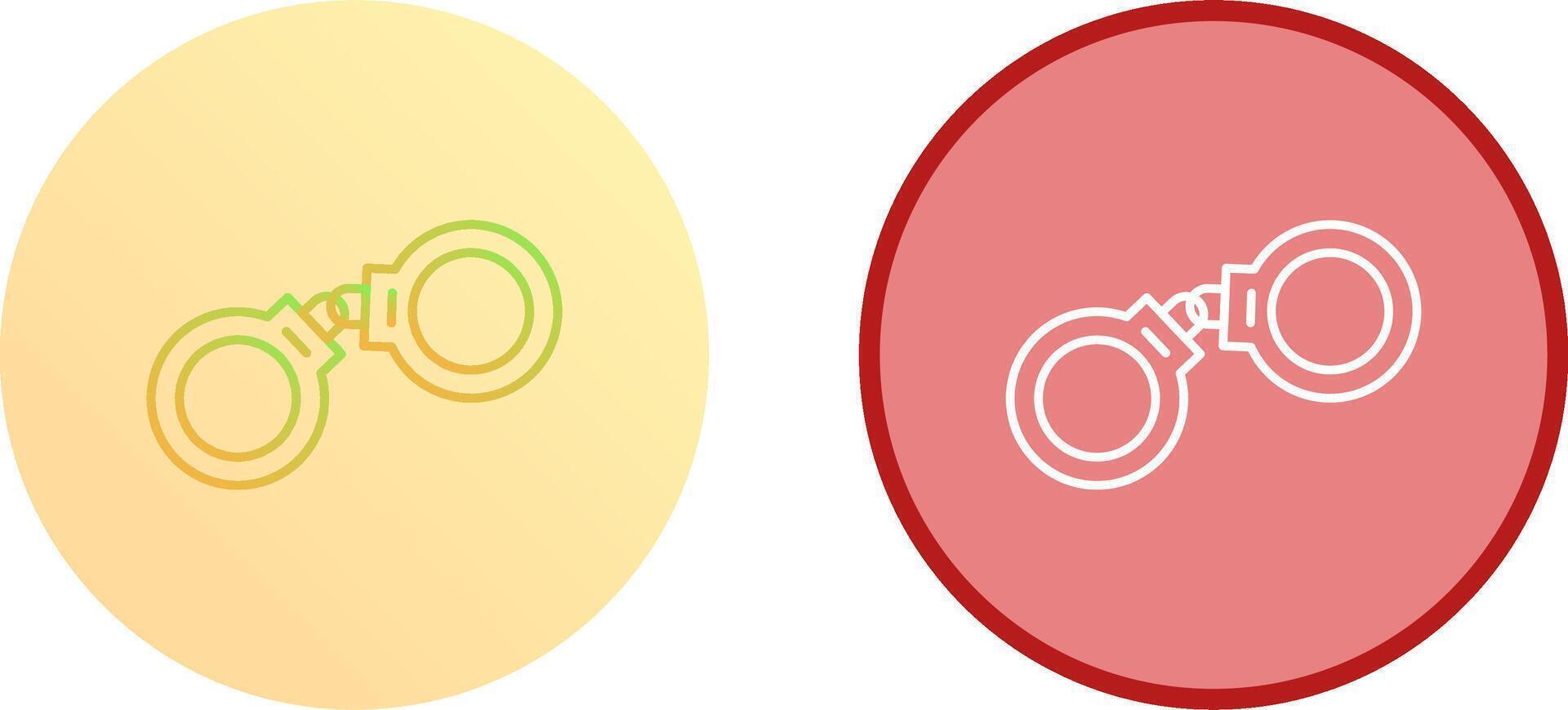 Handcuffs Icon Design vector
