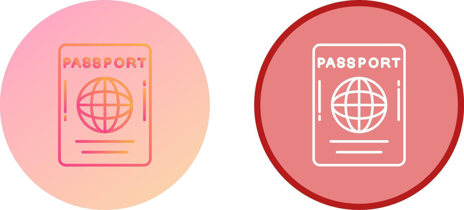 Passport Icon Design vector