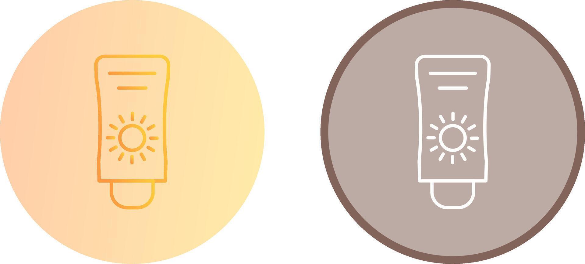 Sun Cream Icon Design vector