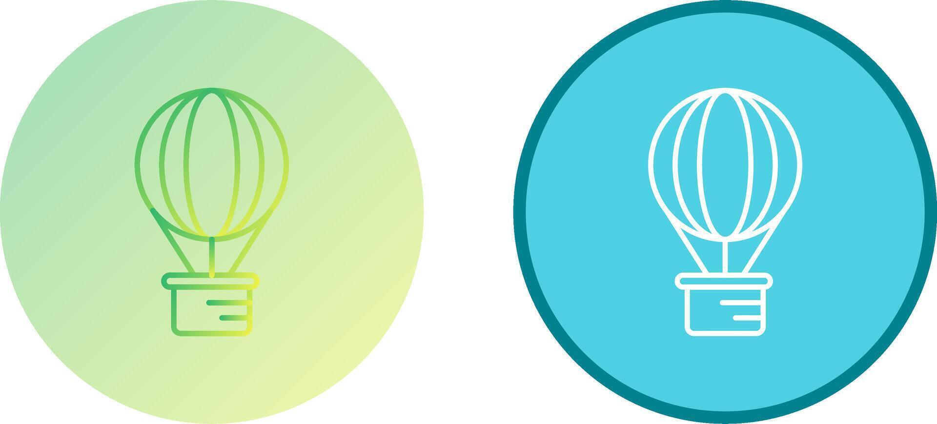 Hot Air Balloon Icon Design vector