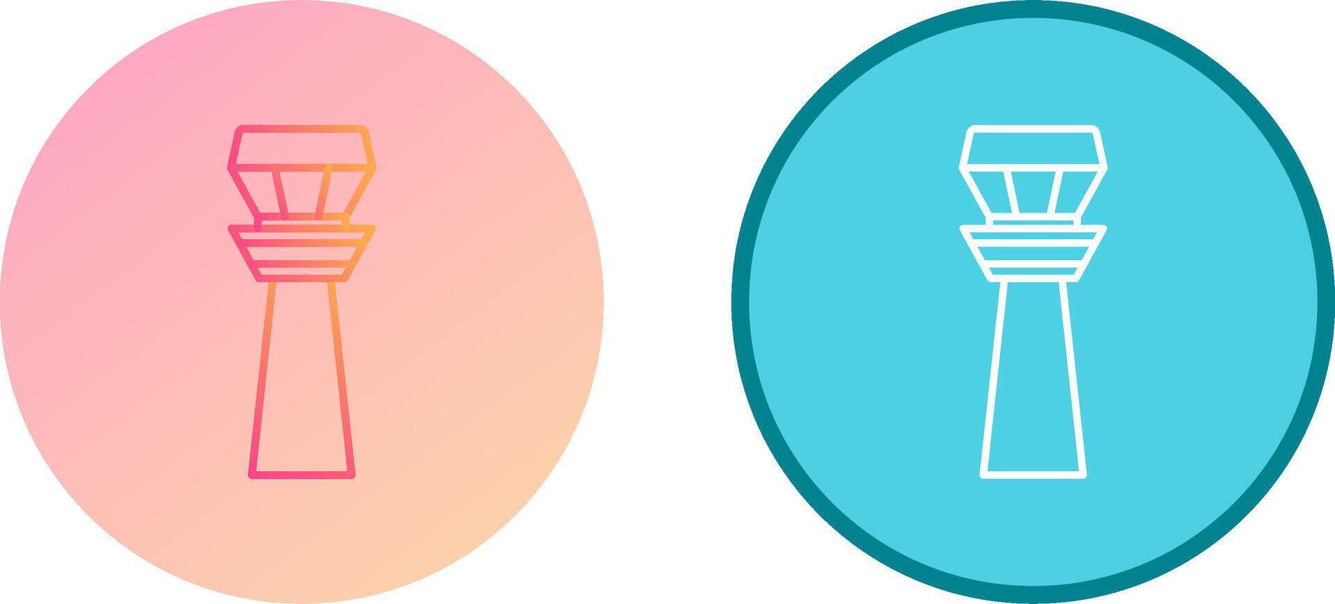 Control Tower Icon Design vector