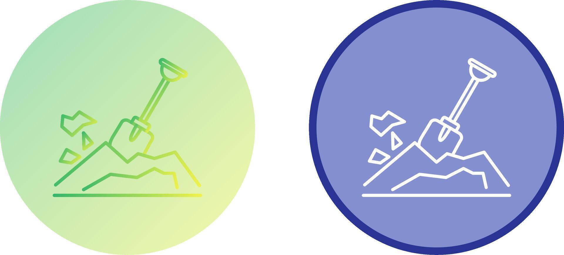 Digging Icon Design vector
