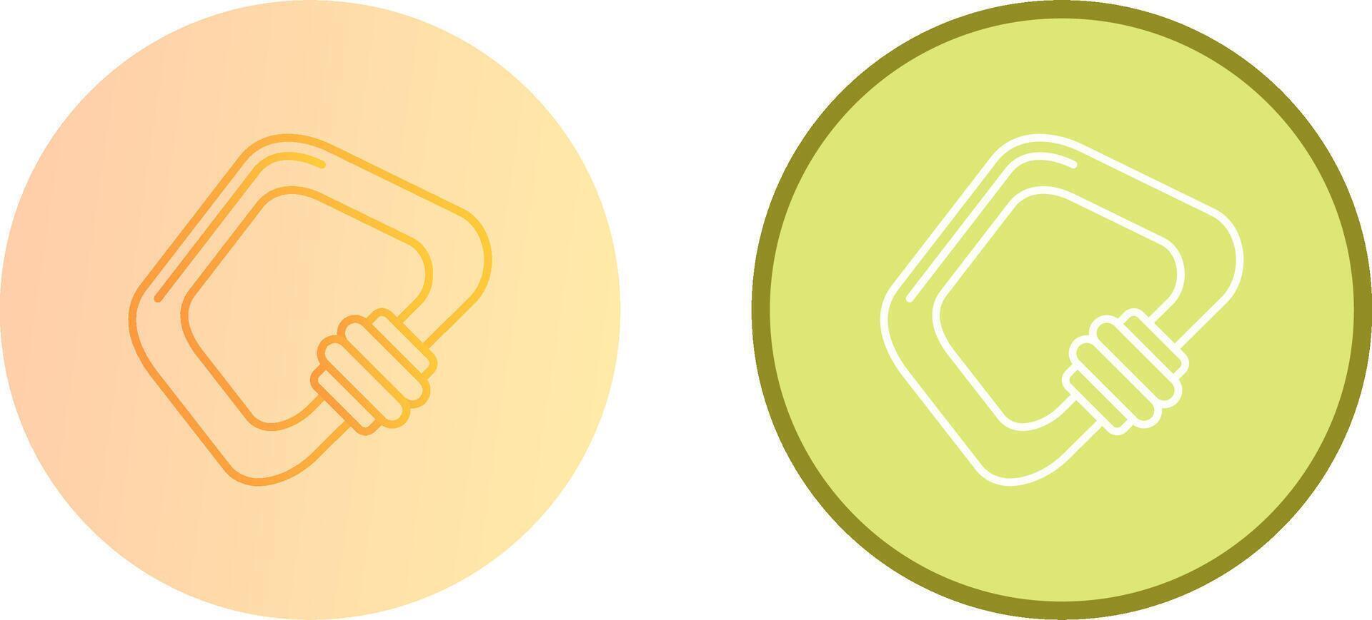 Carabiner Icon Design vector