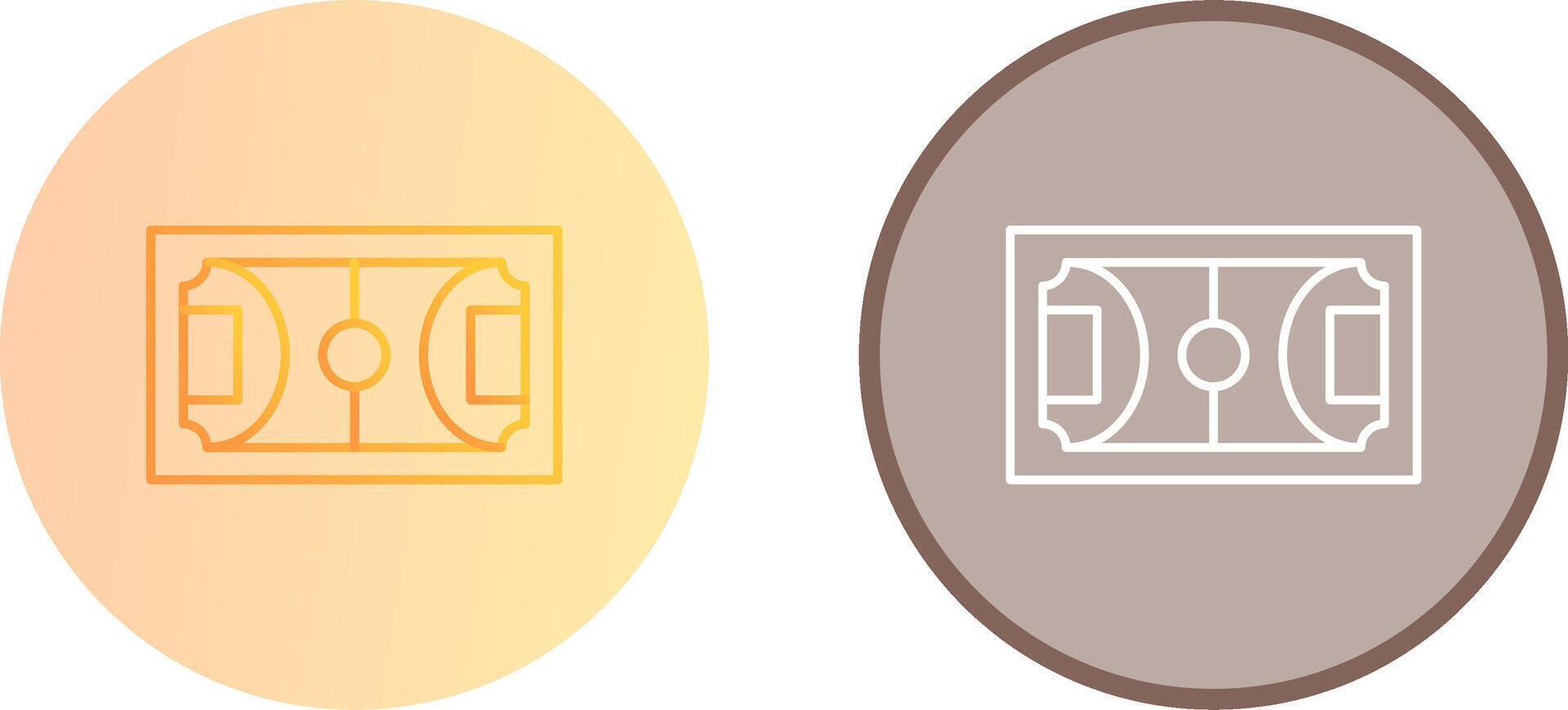Football Field Icon Design vector