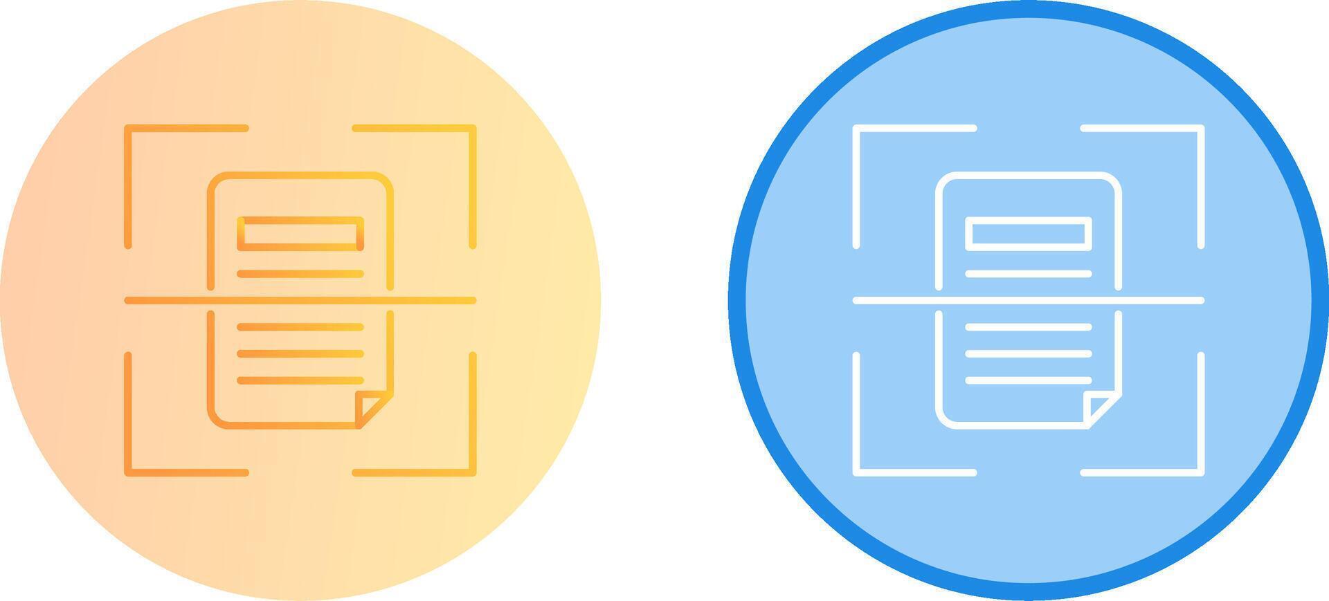 Scan Icon Design vector