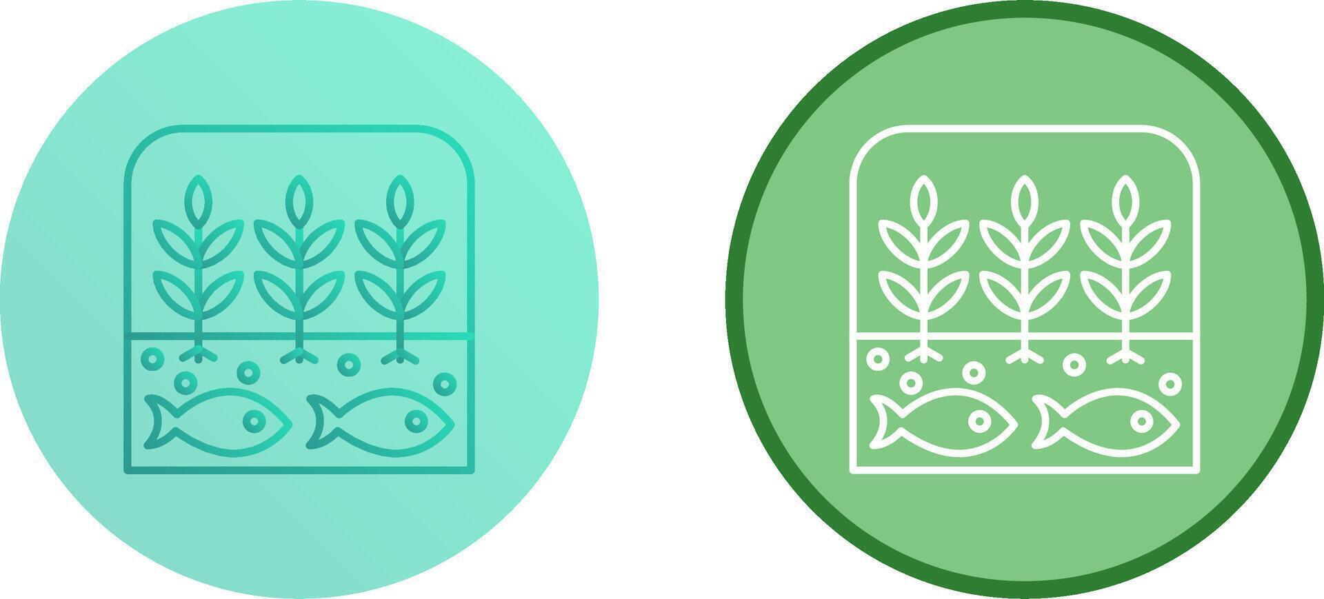 Hydroponic Icon Design vector