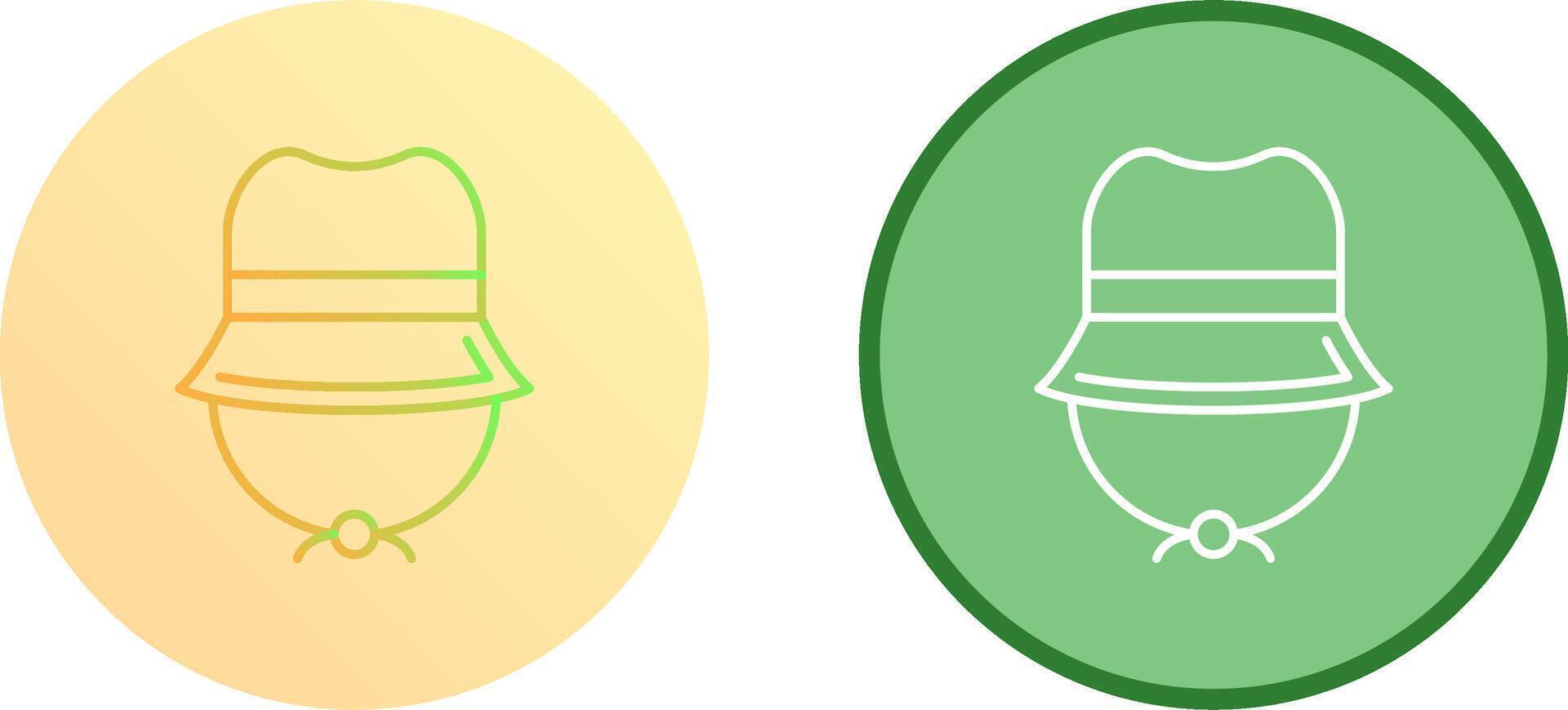 Camping Hat Icon Design vector