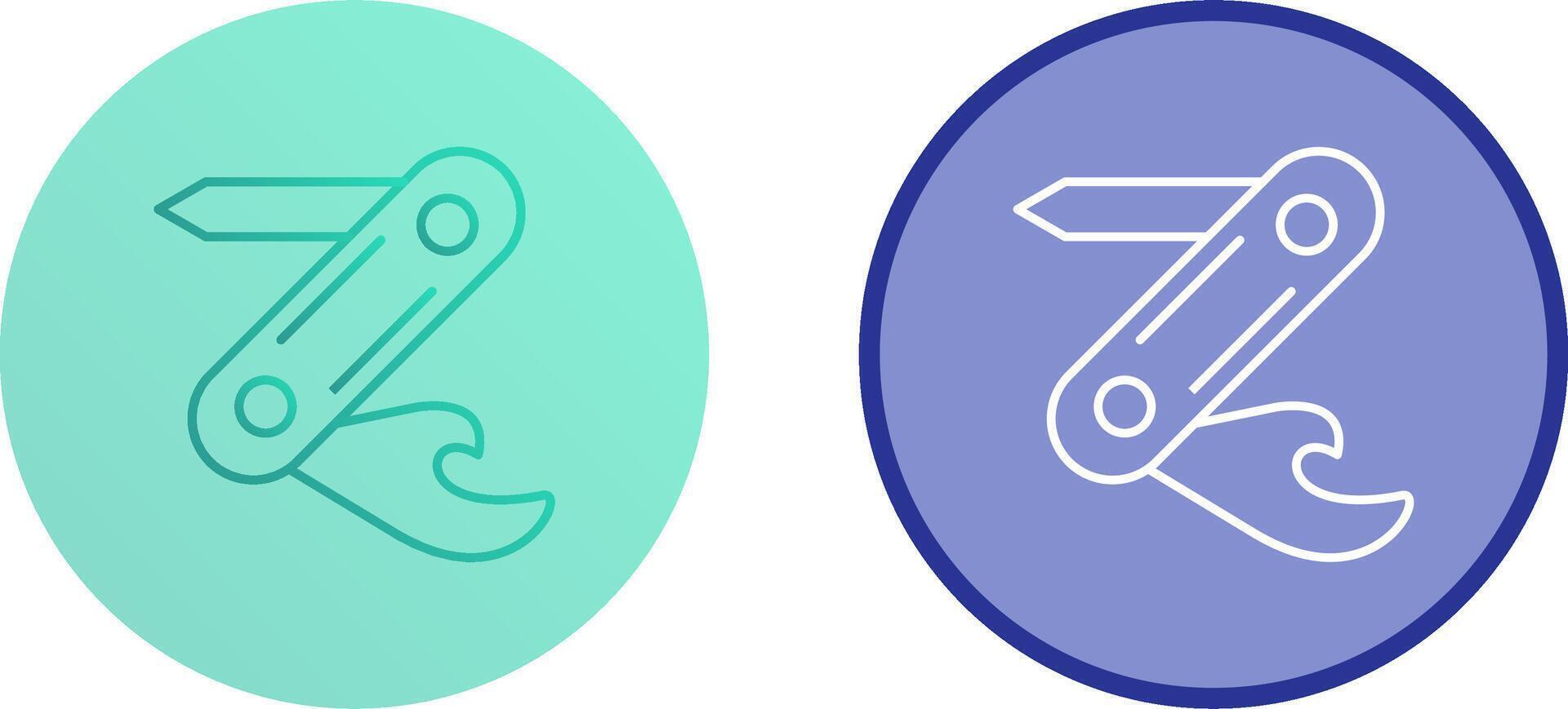 Swiss Army Knife Icon Design vector