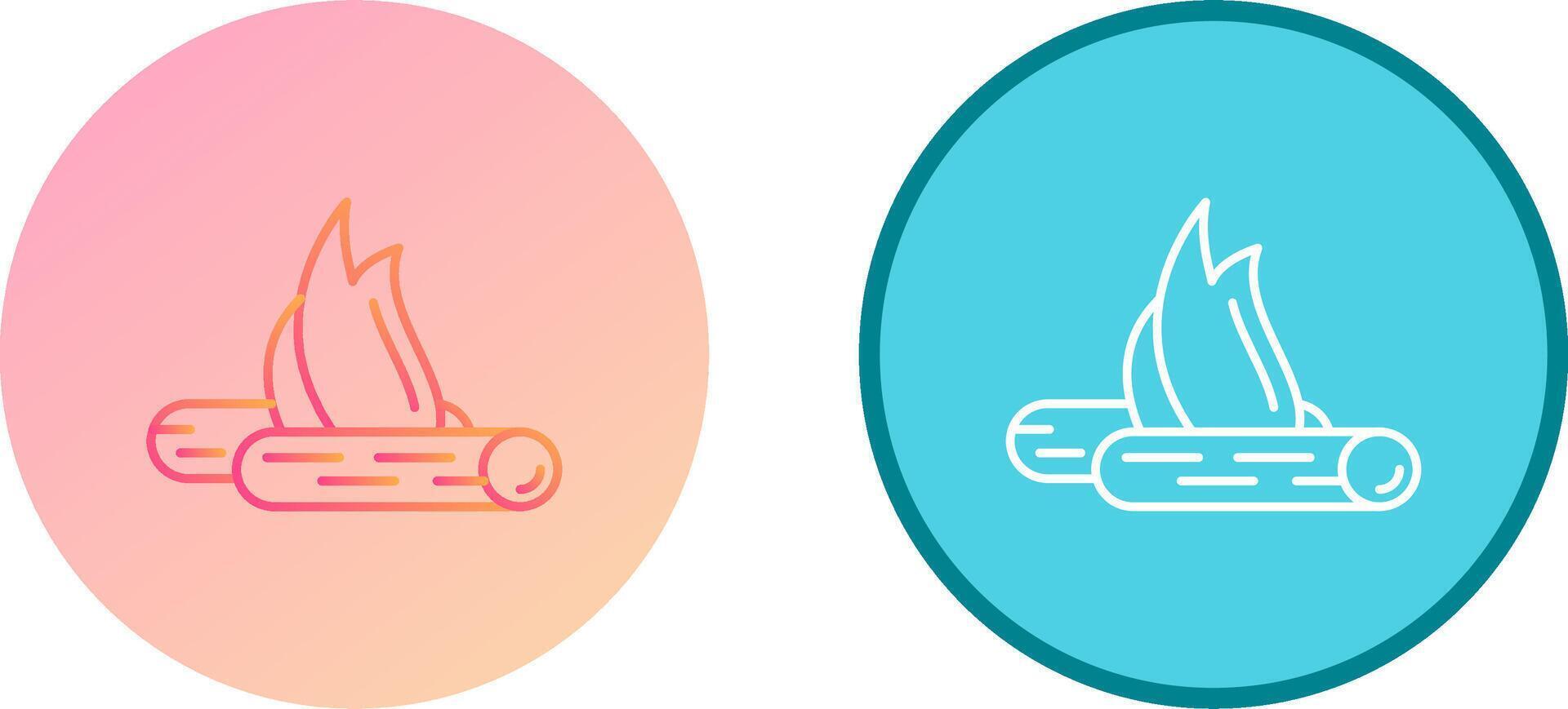 Bon Fire Icon Design vector