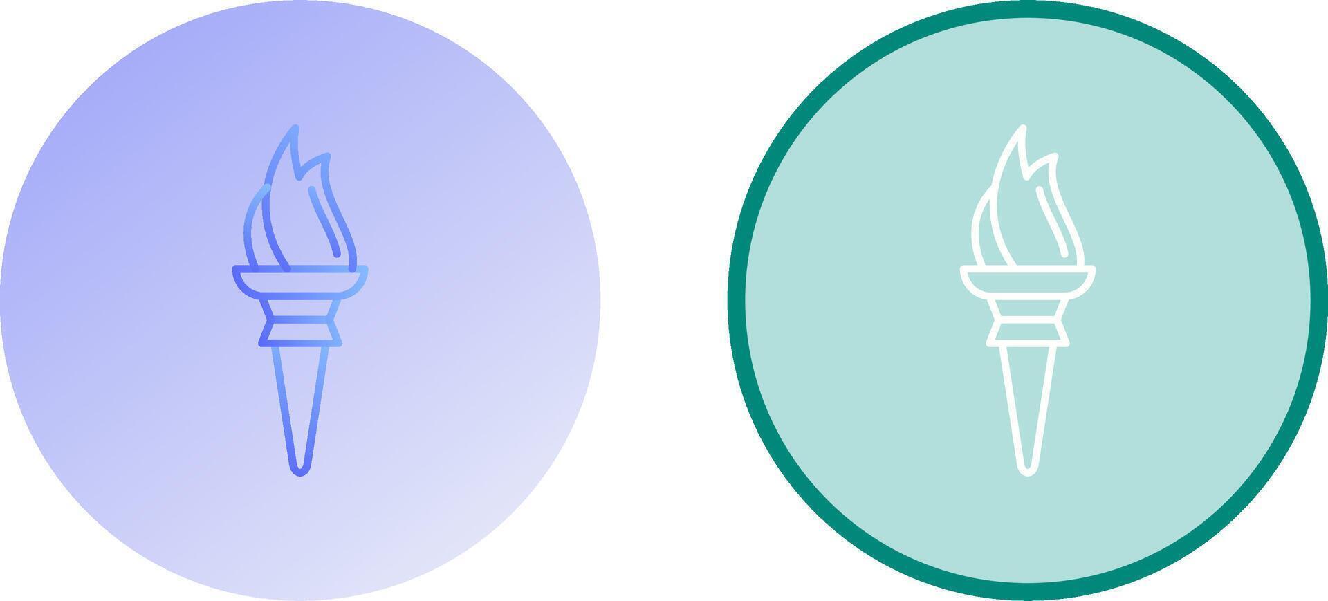 Torch Icon Design vector