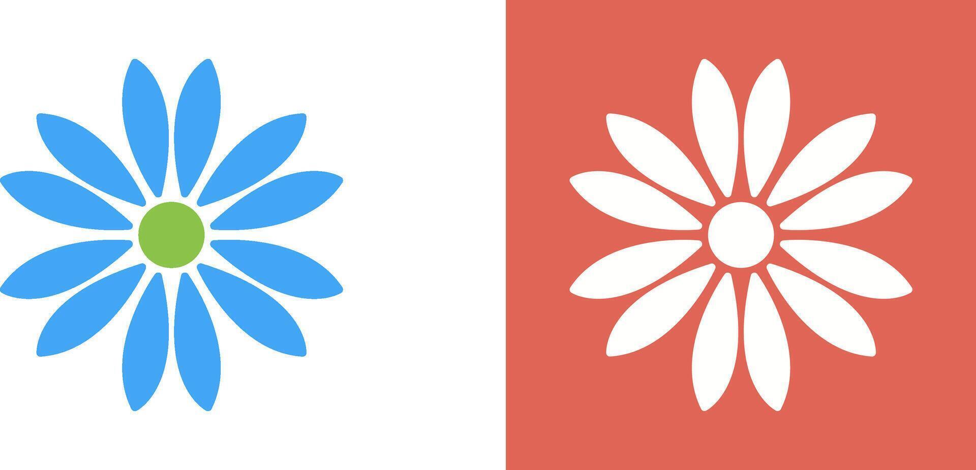 Unique Flower Icon Design vector