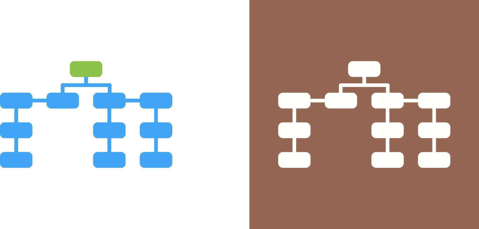 Unique Seo Structure Icon Design vector