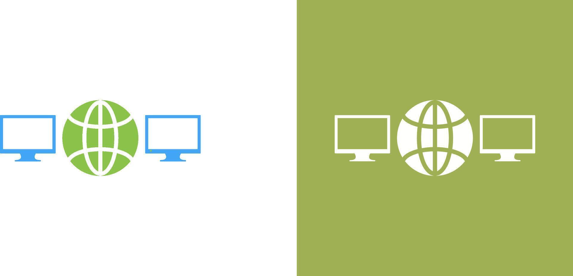 Unique Networks Icon Design vector