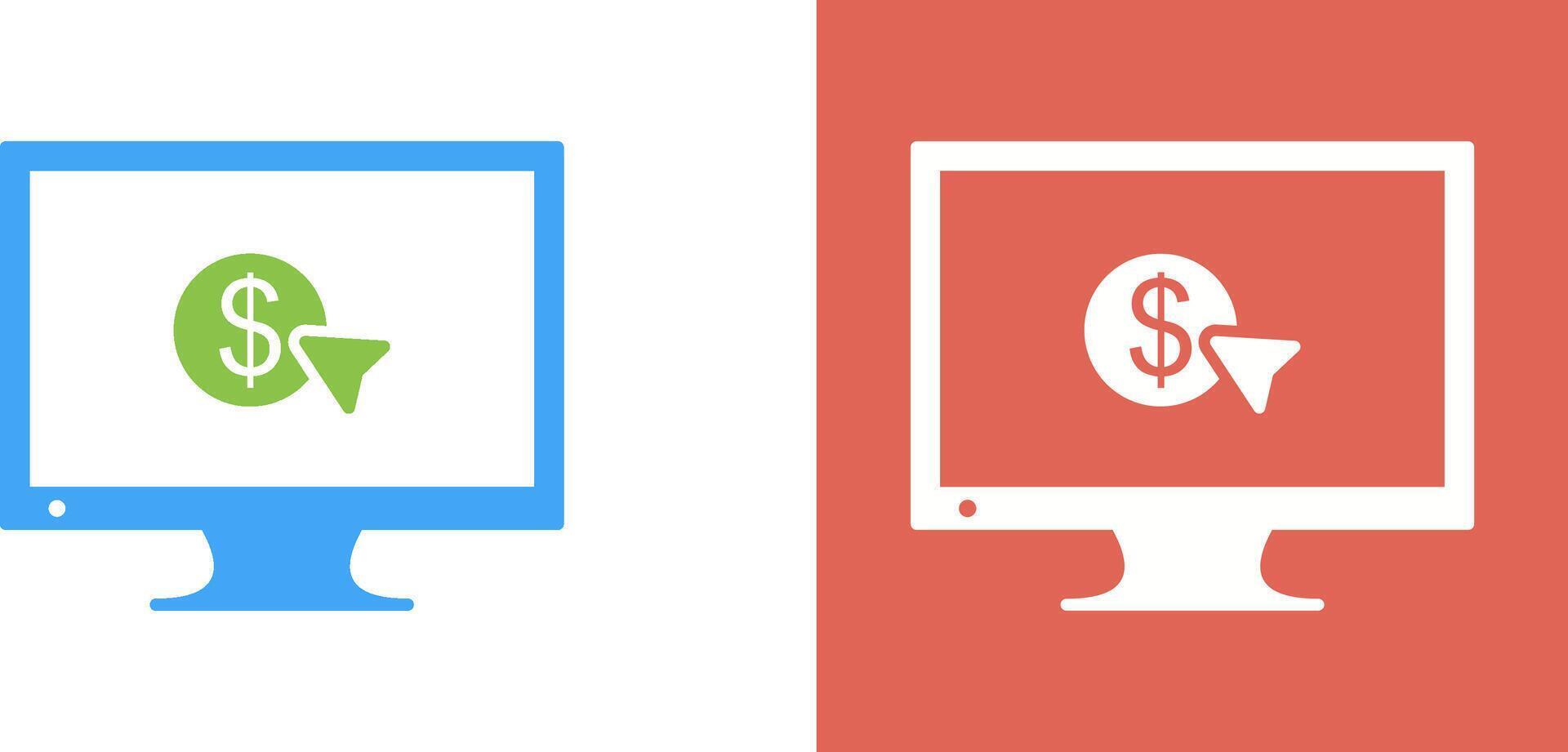 Unique Pay Per Click Icon Design vector
