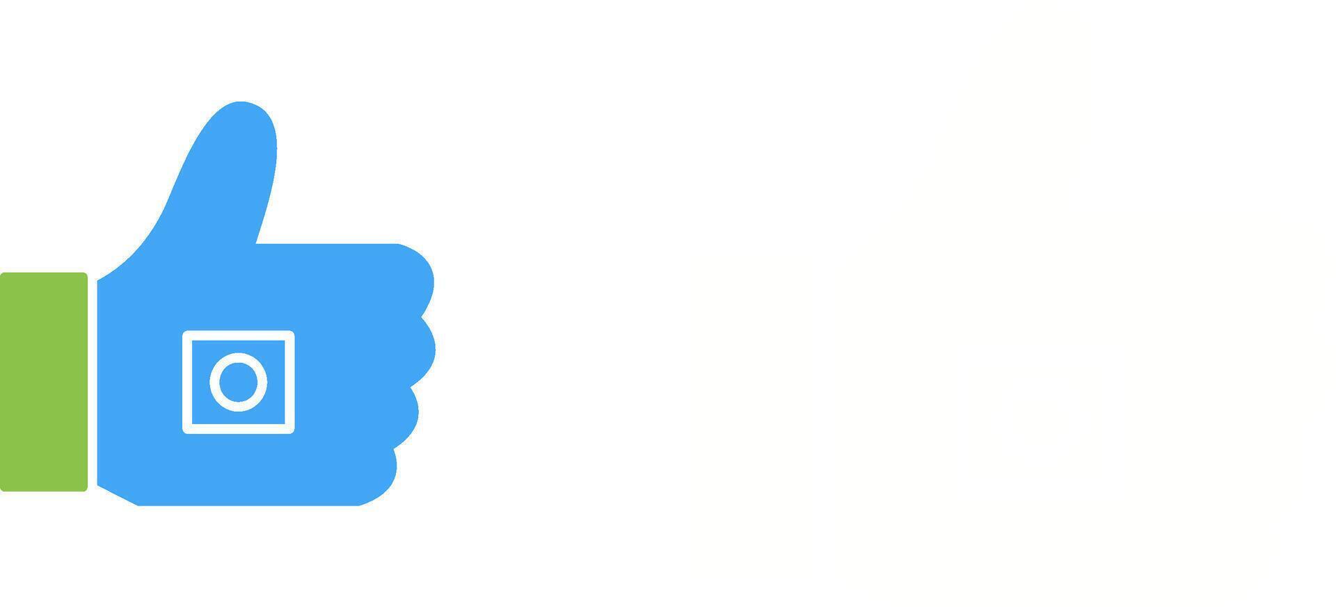 Unique Like Marketing Icon Design vector