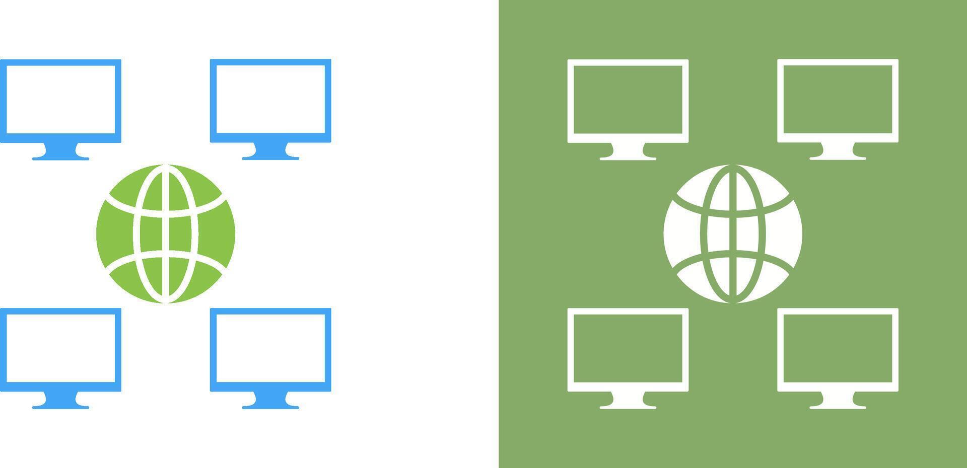 Unique Company Network Icon Design vector