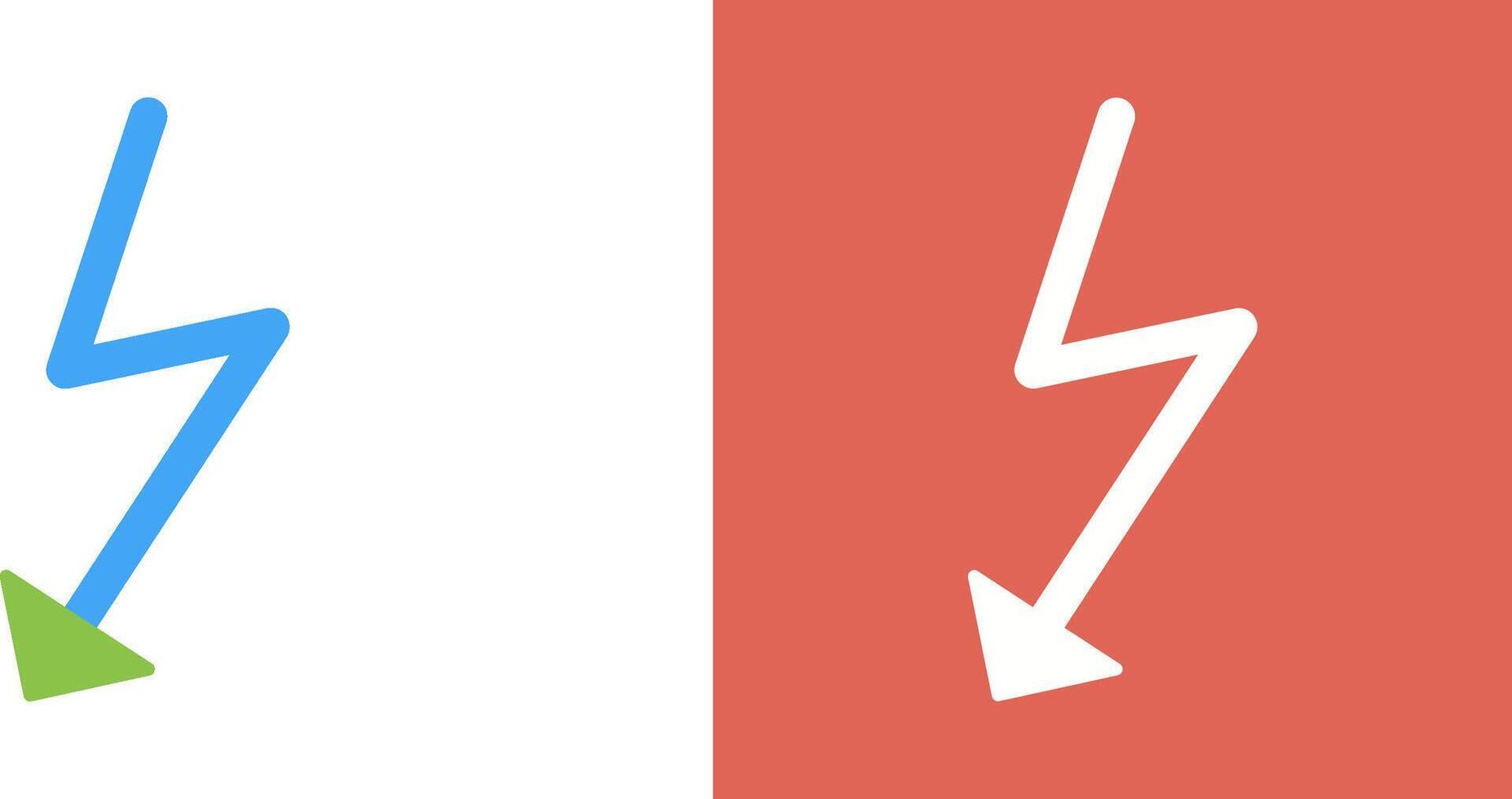 Unique Flash Icon Design vector