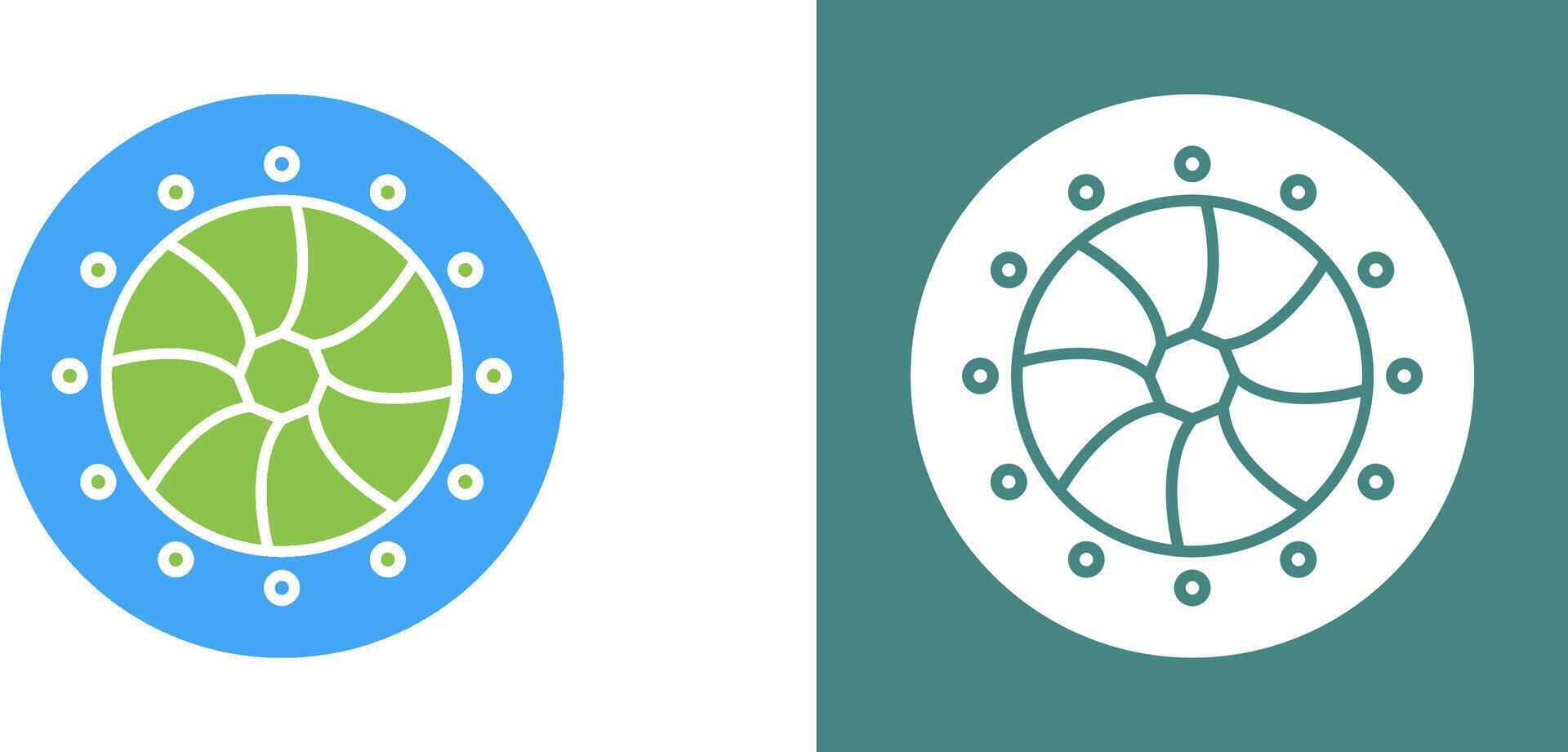 Unique Optical Diaphram Icon Design vector